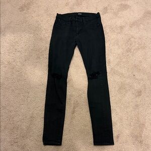 Hudson Jeans Men's Distressed Black Skinny Jeans